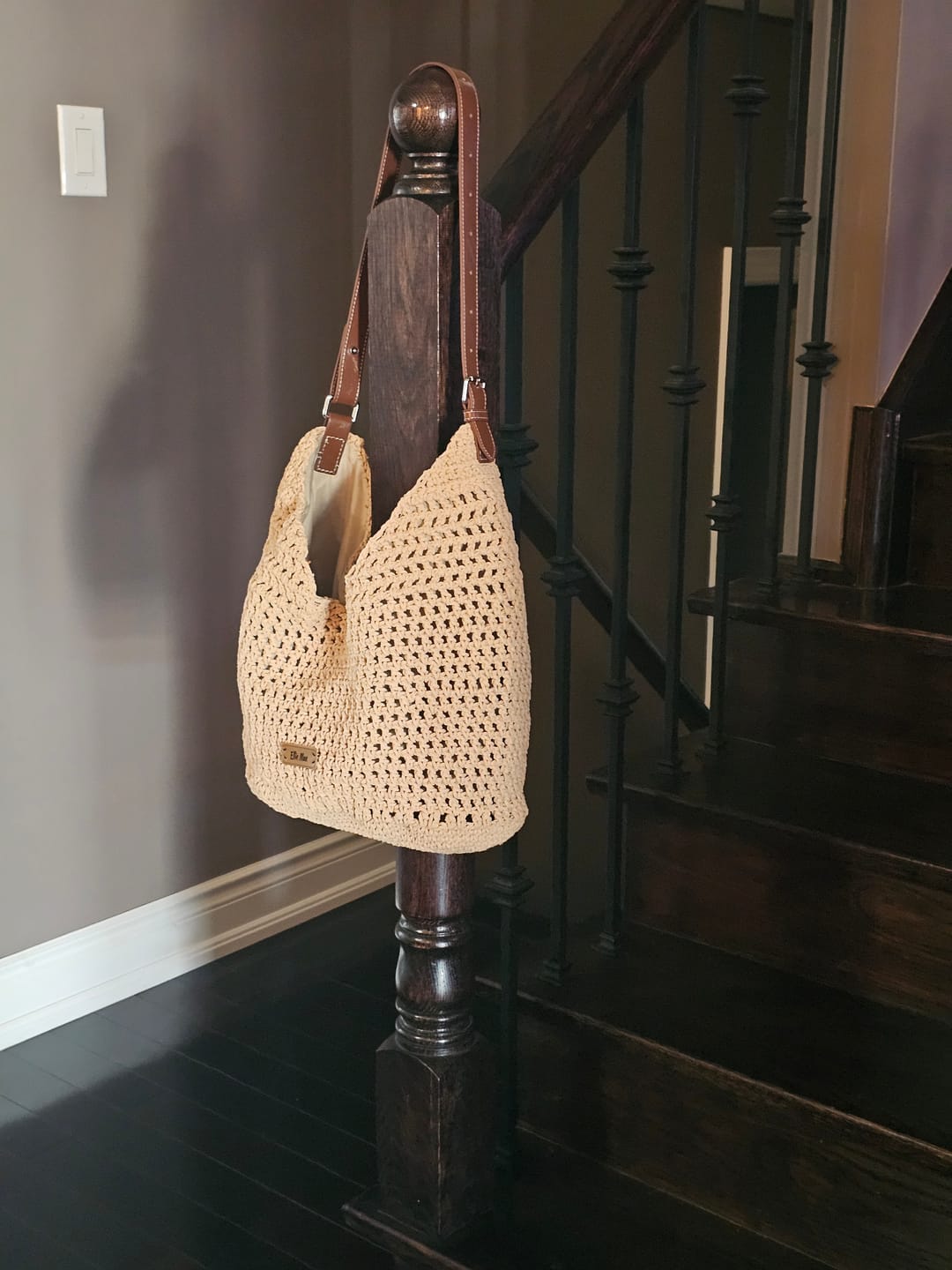 Customer photo review of CrochetPark™ Haven Hobo crochet kit