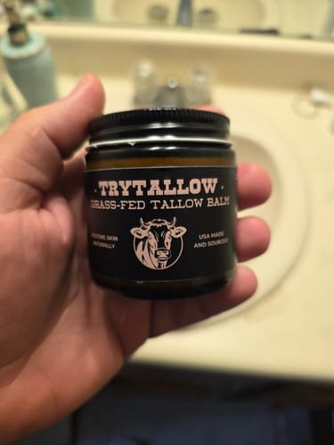 Customer photo review of TryTallow™️ Wrinkle and Acne Fighting Tallow Balm 4oz