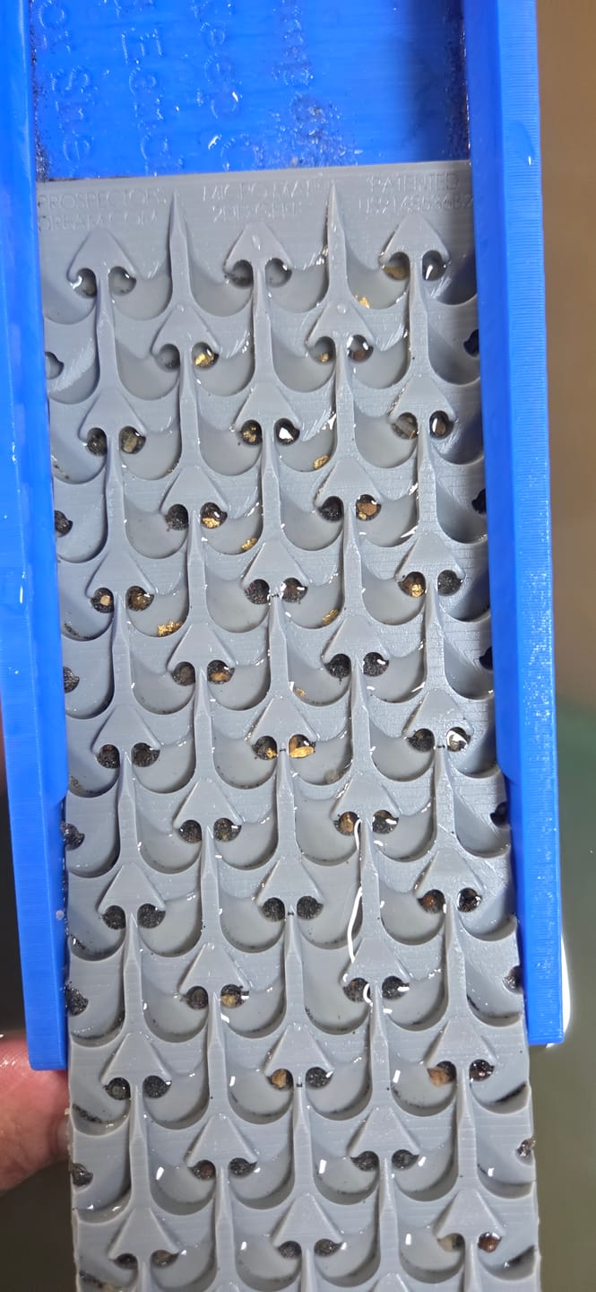 Customer photo review of Gold Clean Up Buddy - Dream Mat Exclusive Sluice Box | Gold Prospecting Equipment