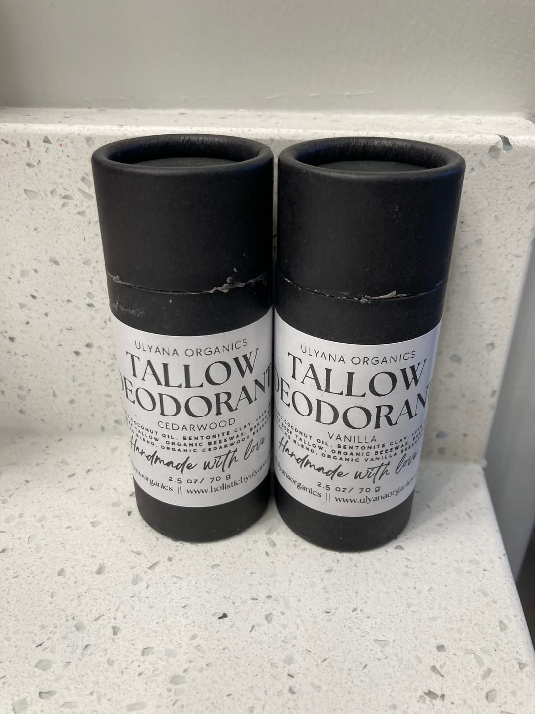Customer photo review of Tallow & Probiotic Deodorant