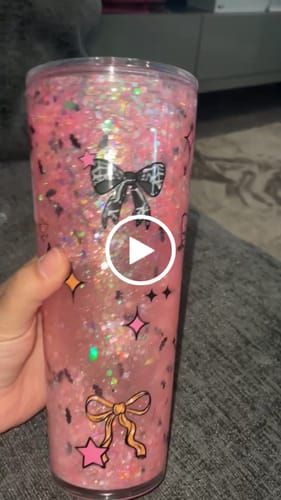 Customer video review of Custom 24oz ACRYLIC Double Walled Tumblers