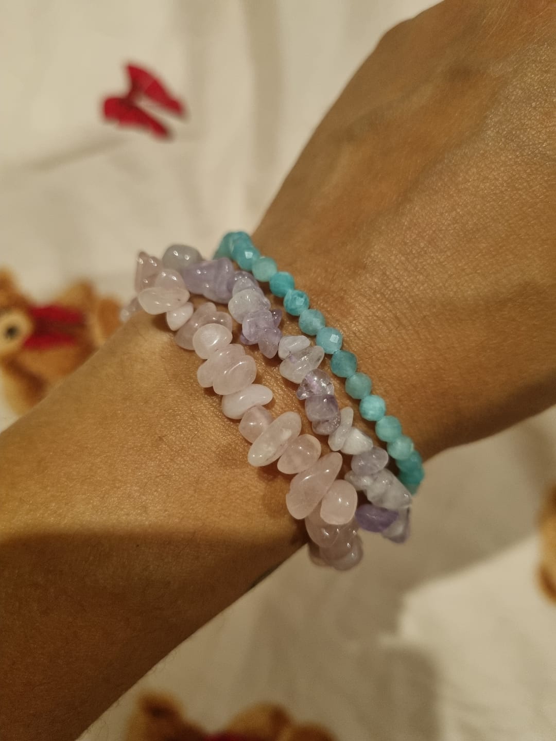 Customer photo review of Amazonite Faceted Bracelet