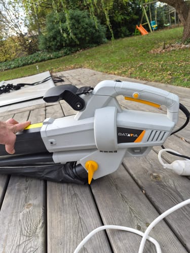 Customer photo review of Autumn Garden Starter Set - 12V 2-in-1 Grass Shear & Shrubber + 3300W 3-in-1 Leaf Blower