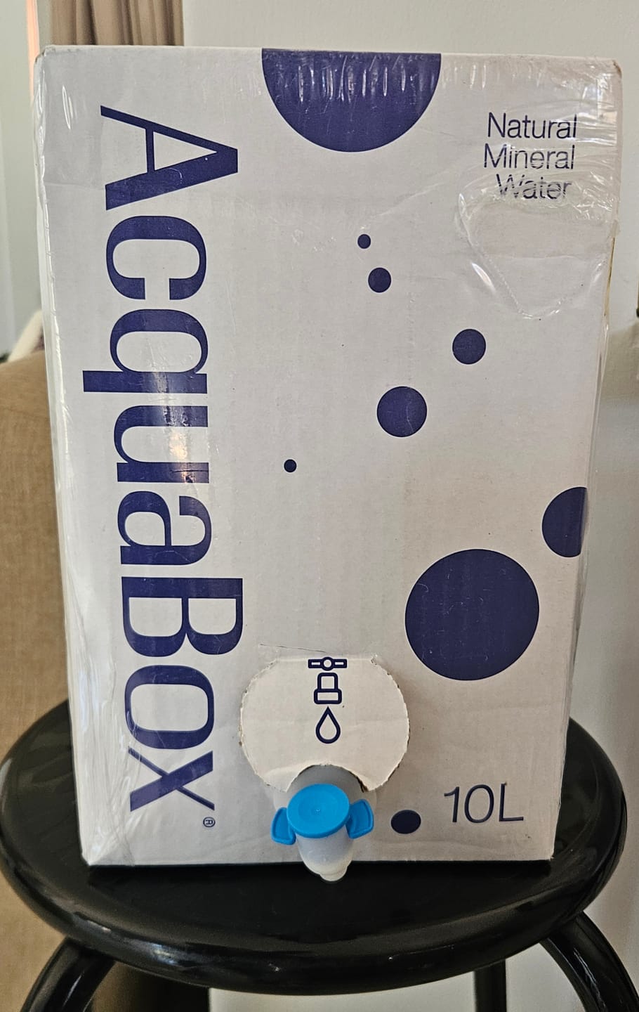 Customer photo review of AcquaBox 10L Mineral Water Bag-in-Box with Tap By Mountain Falls