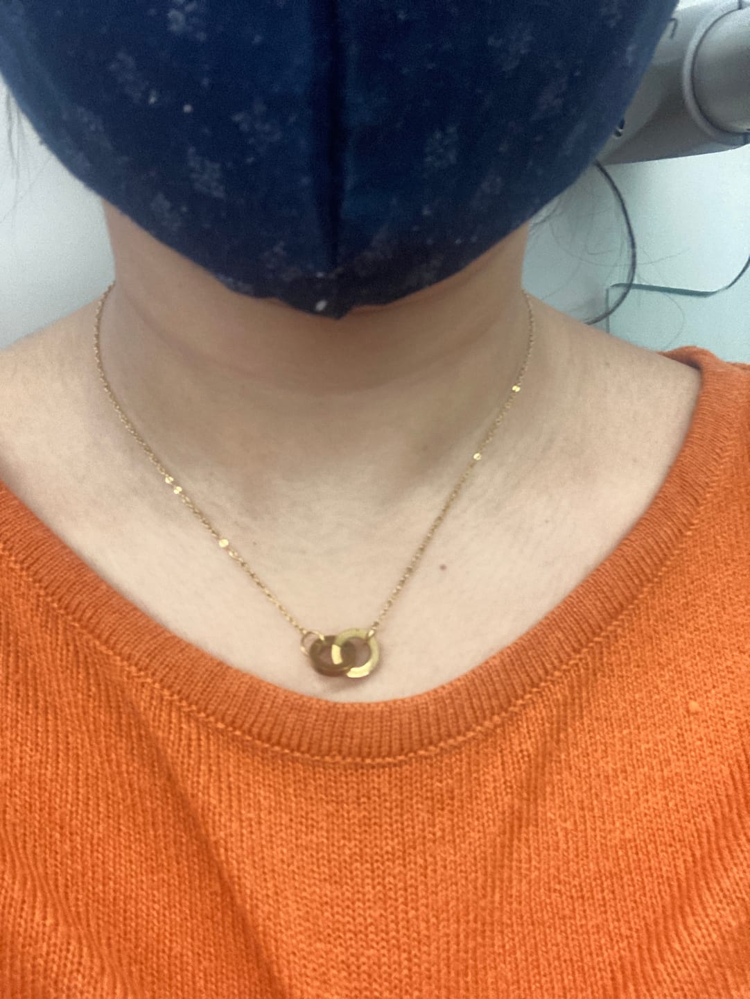 Customer photo review of Linked Circles Harmony Necklace