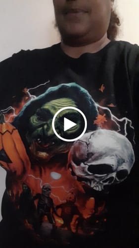 Customer video review of Halloween Trio: Mischief T-Shirt