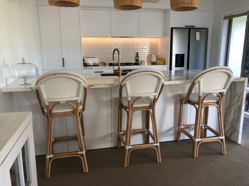 Customer photo review of Barcelona Cane Bar Stools - ASK US FOR A DELIVERY QUOTE