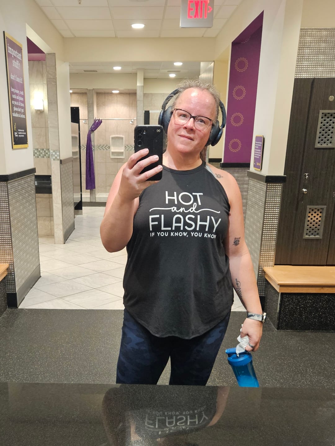 Customer photo review of Hot And Flashy Rocker Tank