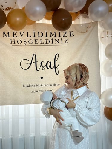 Merve Ş. review of Kişiye Özel Mevlid Günü Duvar Örtüsü (#74) image 1 out of 1