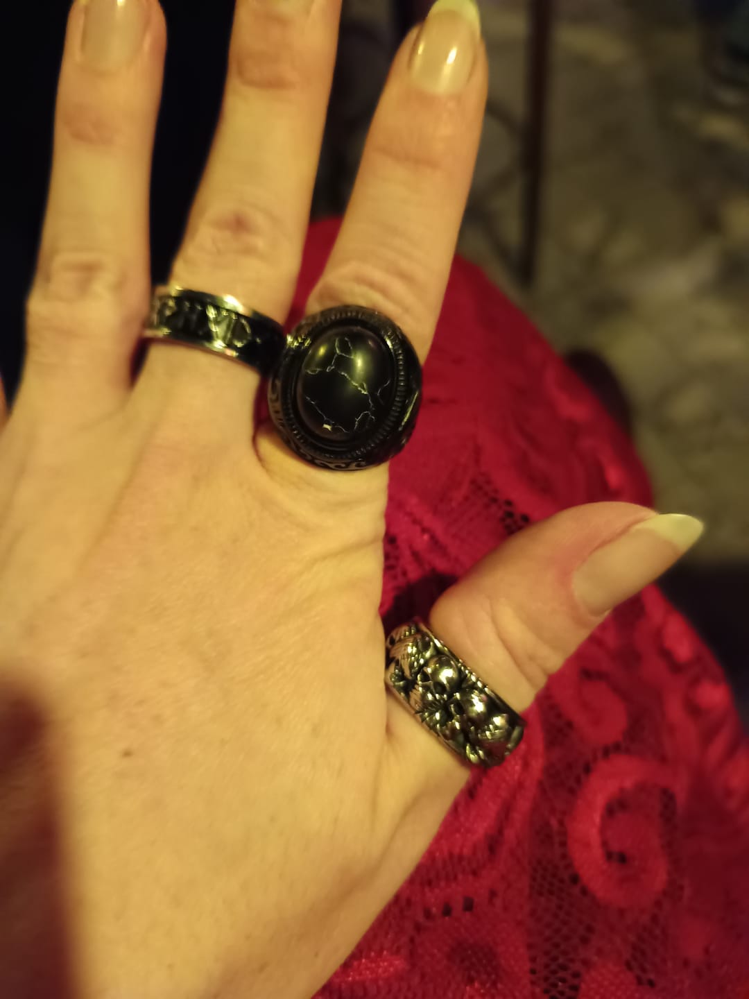 Customer photo review of GREEN GEM. - 925 STERLING SILVER