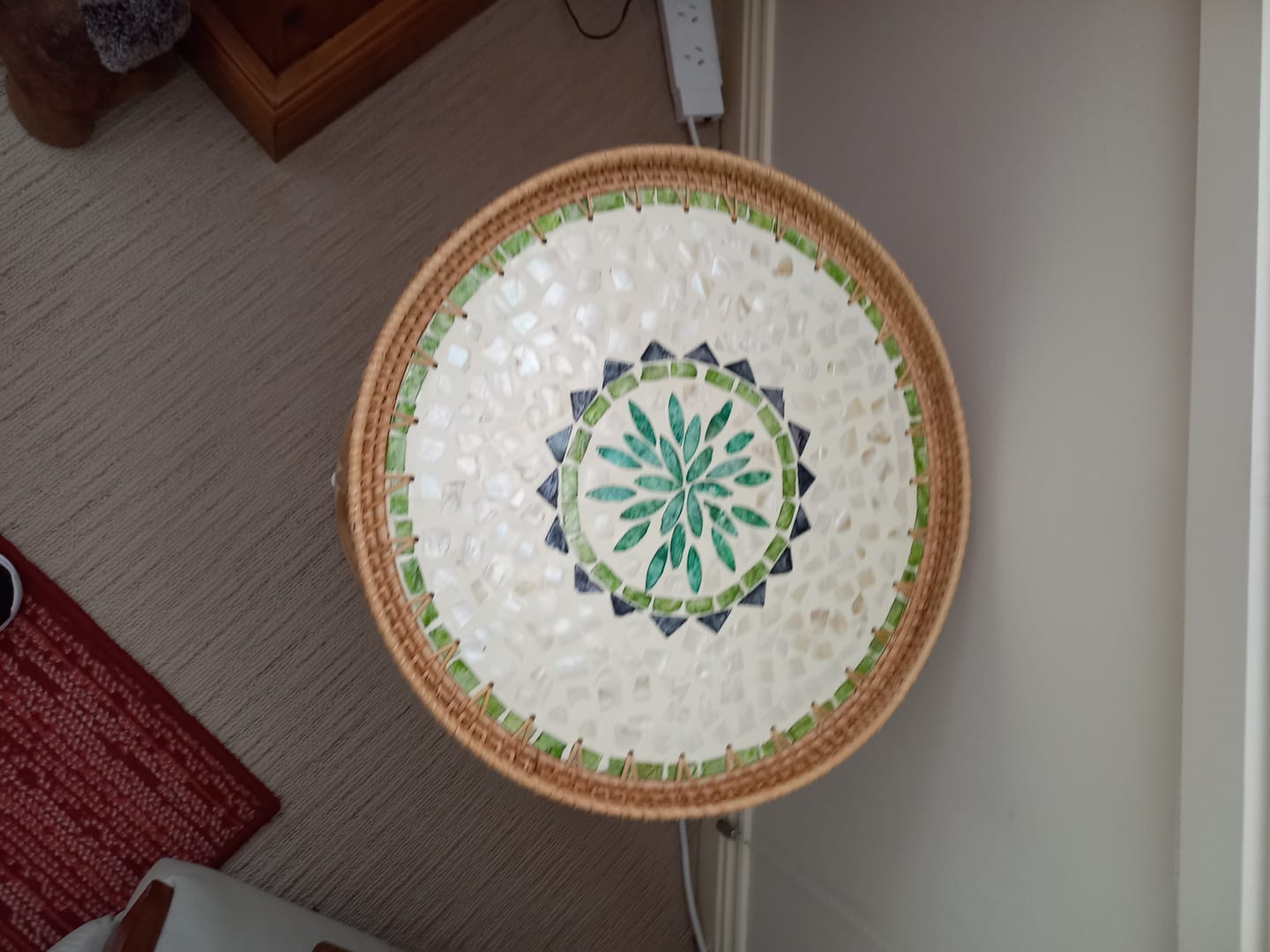 Customer photo review of Oasis Rattan Table