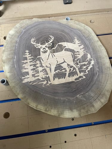 Customer photo review of Deer Inlay Digital File