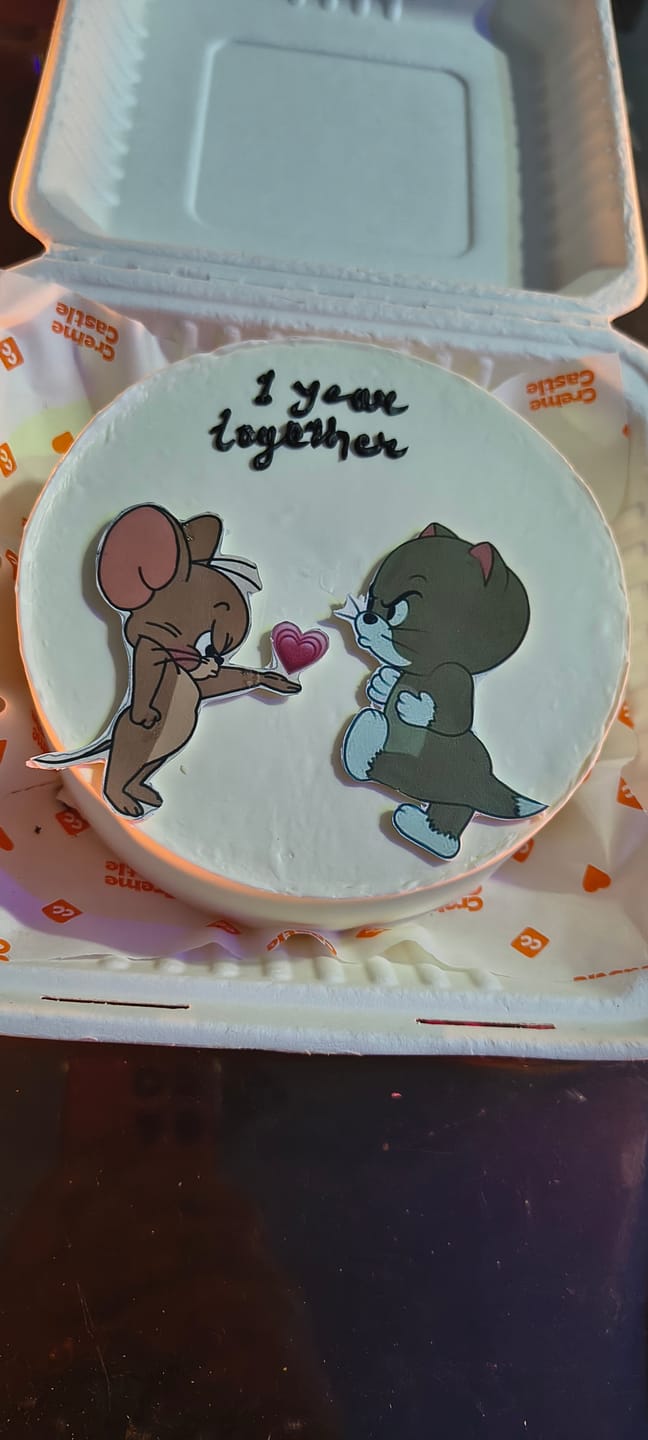 Customer photo review of Tom n Jerry Cartoon Cake