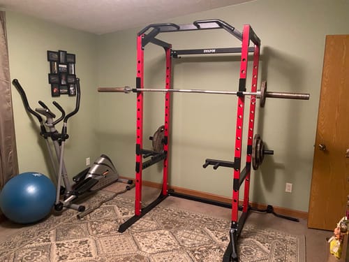Customer photo review of EVOLPOW P2A Brute All-in-One Power Rack Home Gym - For Beginner