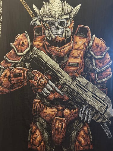 Customer photo review of Armored Ninja Red (Woven Blanket)