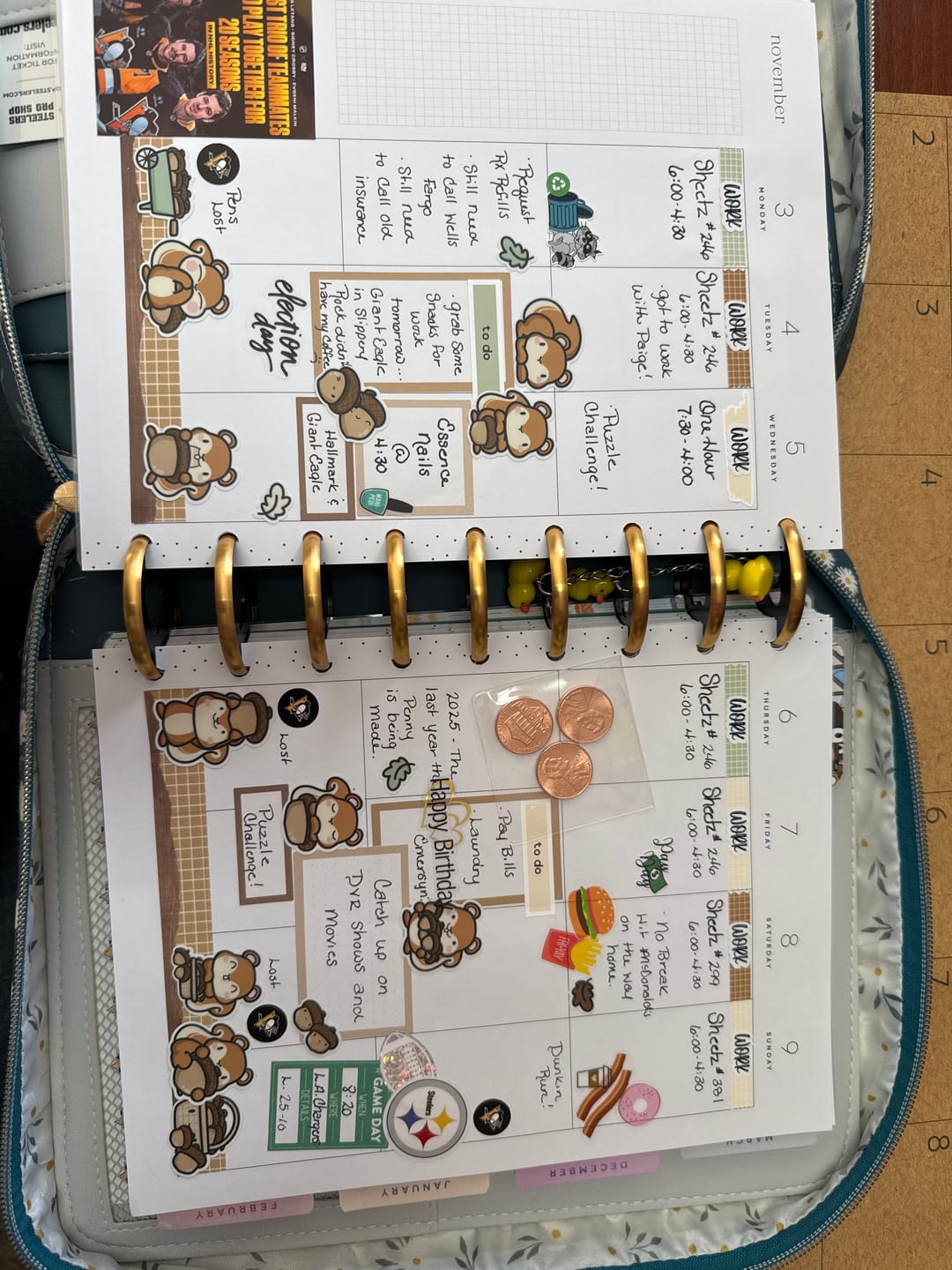 Customer photo review of Acorn Harvest Sticker Sheet