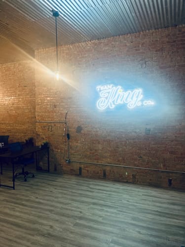 Customer photo review of TEAM KING & CO. | Text Only - Premium Neon Artwork