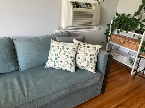 Customer photo review of Eucalyptus on Natural Linen Cushion Cover