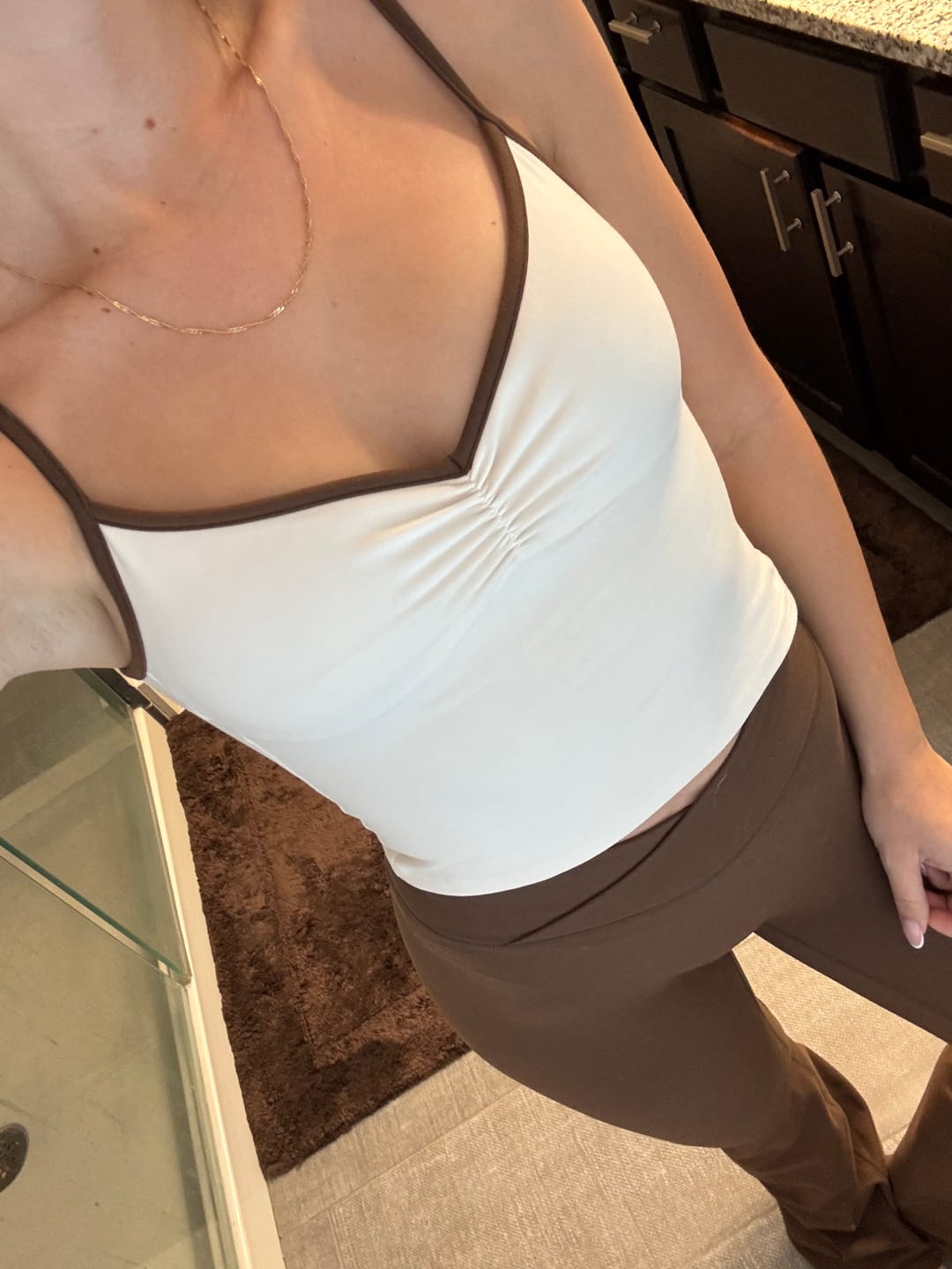 Customer photo review of The Ballet Tank / Cream-Teddy