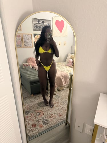Customer photo review of 008 Micro Bikini Bottoms - True Yellow
