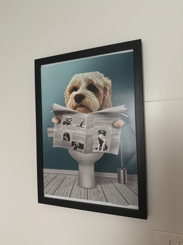 Customer photo review of Personalised Poster With Dog or Cat - Important Meeting