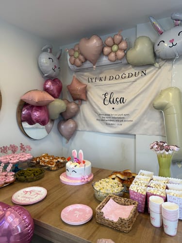 Müge Ü. review of Kişiselleştirilebilir Doğum Günü Örtüsü (#4) image 1 out of 1