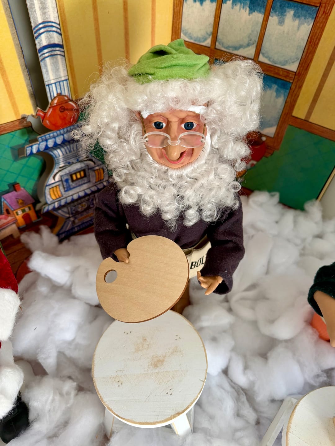 Customer photo review of Unfinished Wood Artist Paint Palette Shape - Craft - up to 46" DIY
