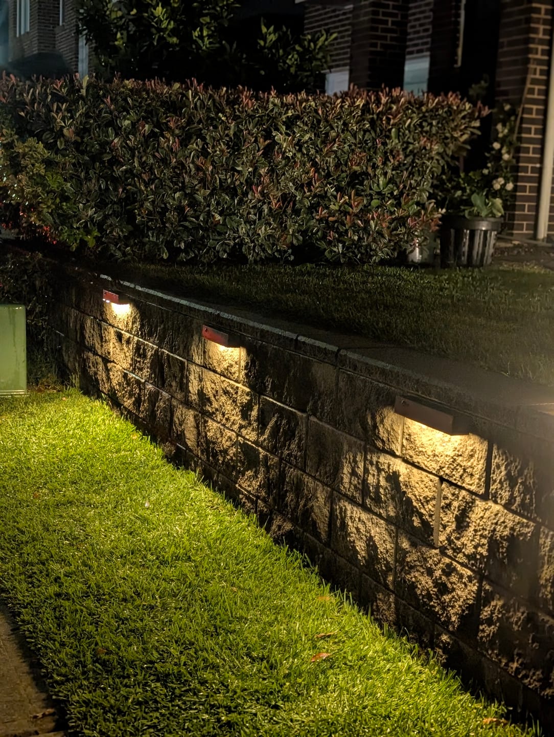 Customer photo review of Solar Wall Light with Motion Sensor