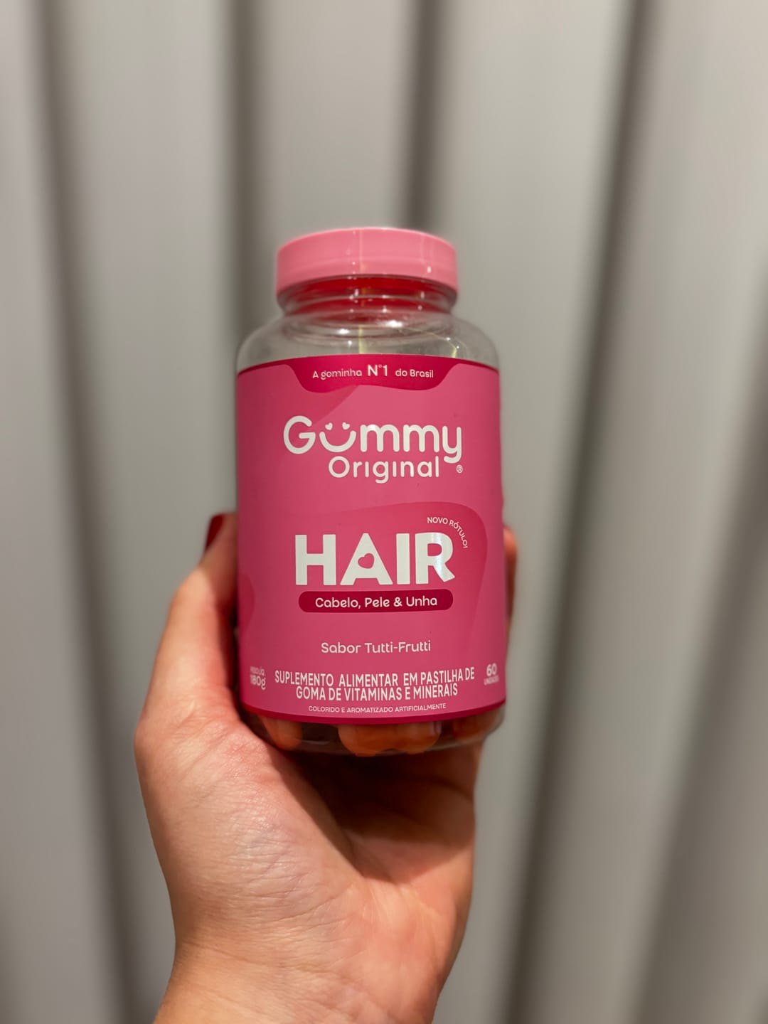 Customer photo review of 1 - Gummy® Hair - Tutti-Frutti 180g