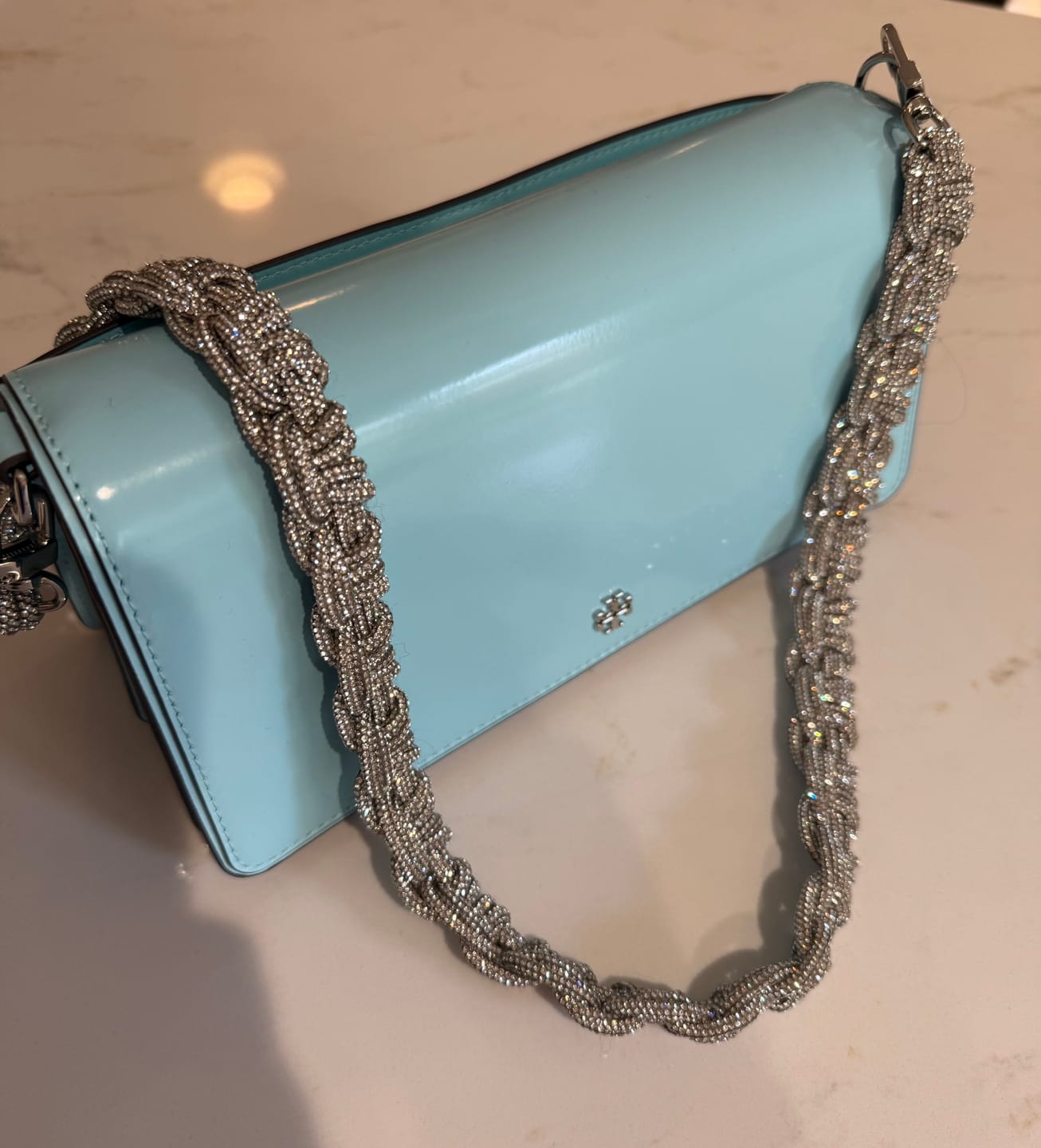 Customer photo review of PETITE CROWN STRAP - Crystal