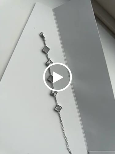 Customer video review of Celine Silver Clover Bracelet