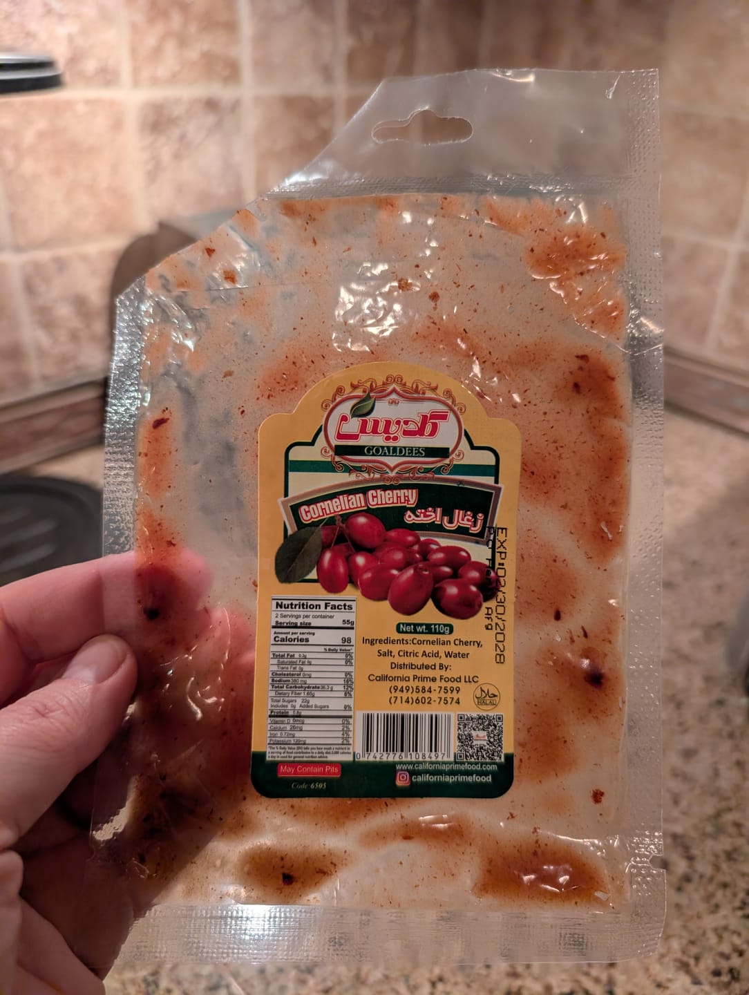 Customer photo review of Cornelian Cherry Paste