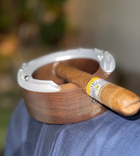 Customer photo review of CUSTOM LV HORSESHOE ASHTRAY