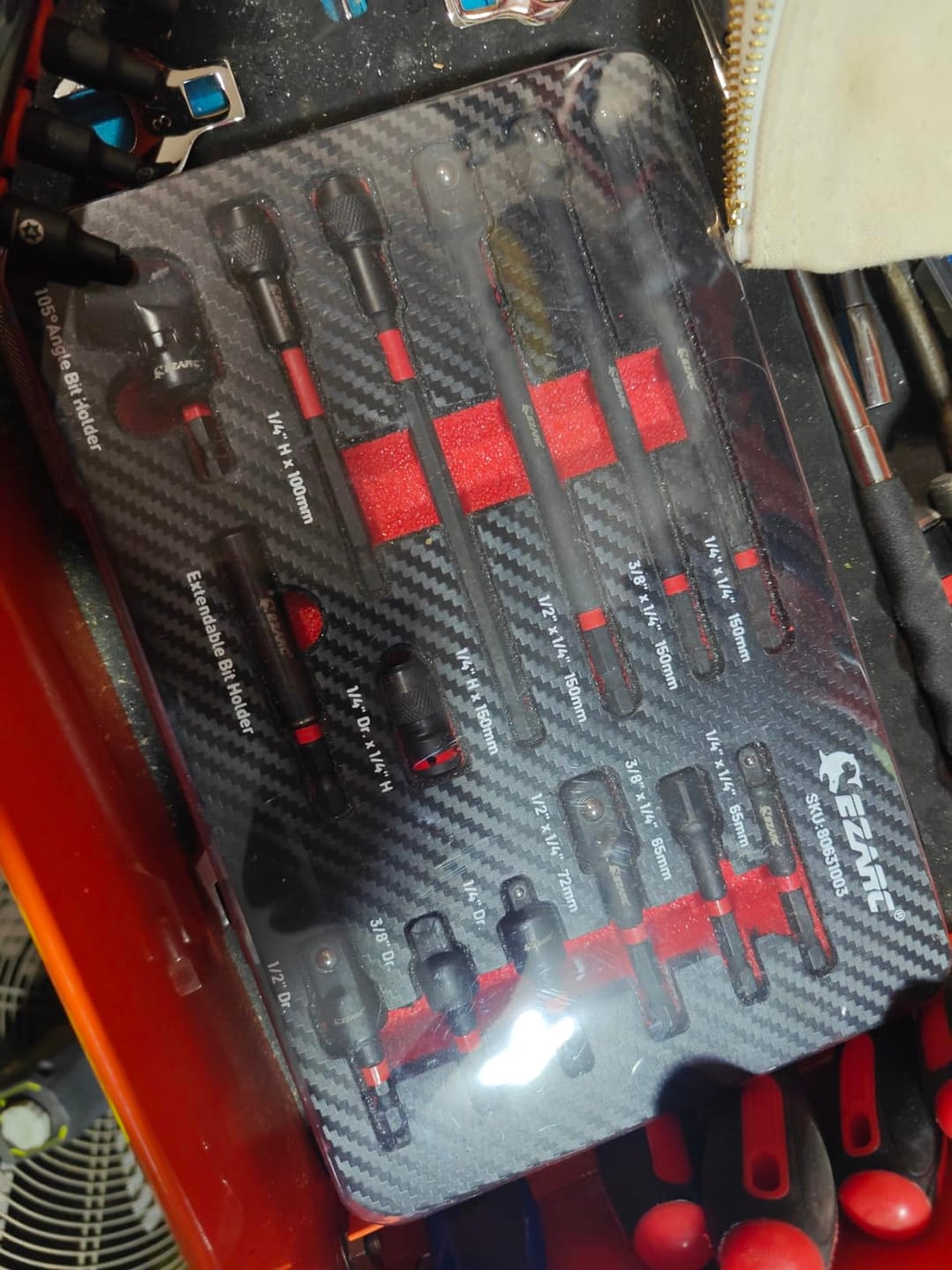 Customer photo review of EZARC Impact Driver/Drill Multi-Function Adapter Kit (14-Pc)