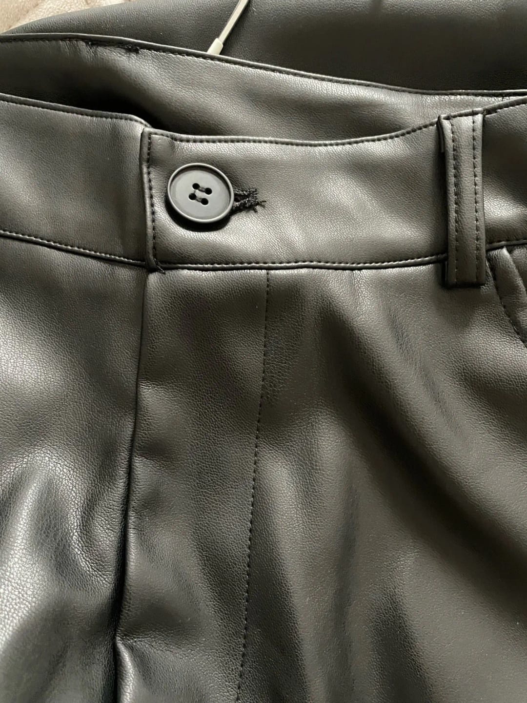 Customer photo review of Giselle High Waisted Leather Pants