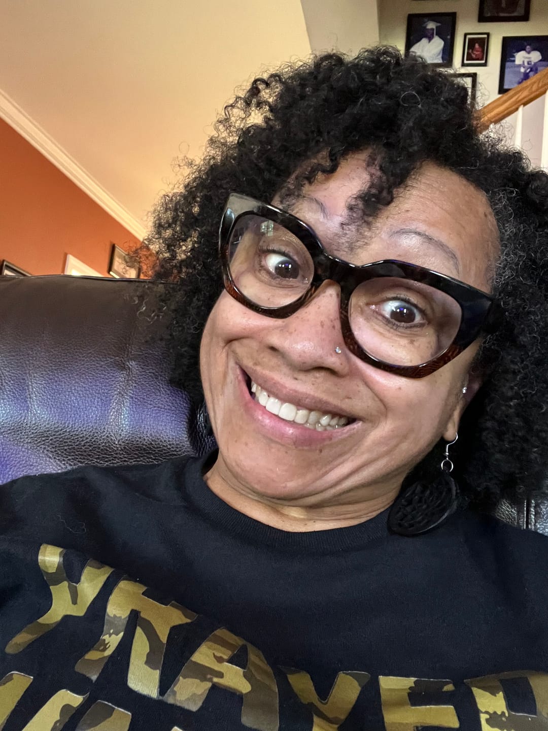 Customer photo review of Okra Curl Defining Gel – Moisture & Hold 12 oz
