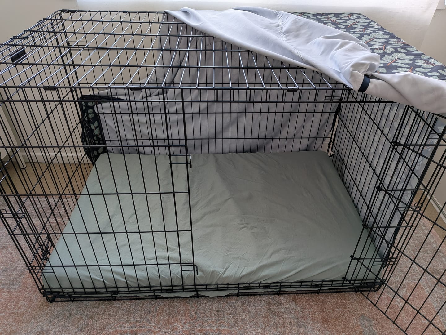 Customer photo review of Kangaroo Dog Crate Mat