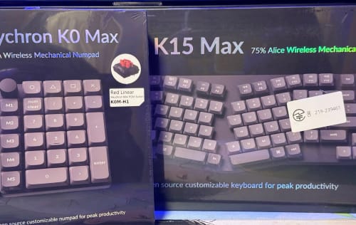 Customer photo review of Keychron - K15 Max Alice QMK Wireless Mechanical Keyboard