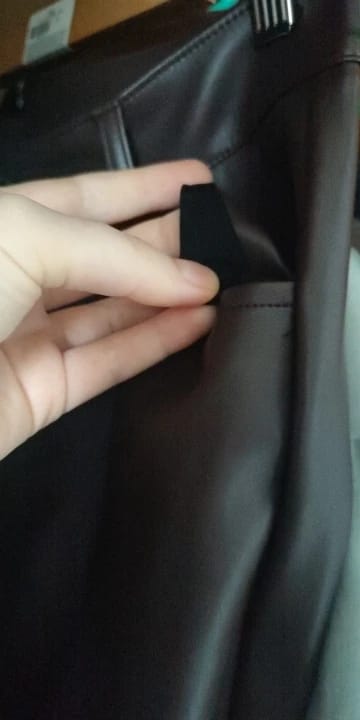 Customer photo review of Giselle High Waisted Leather Pants