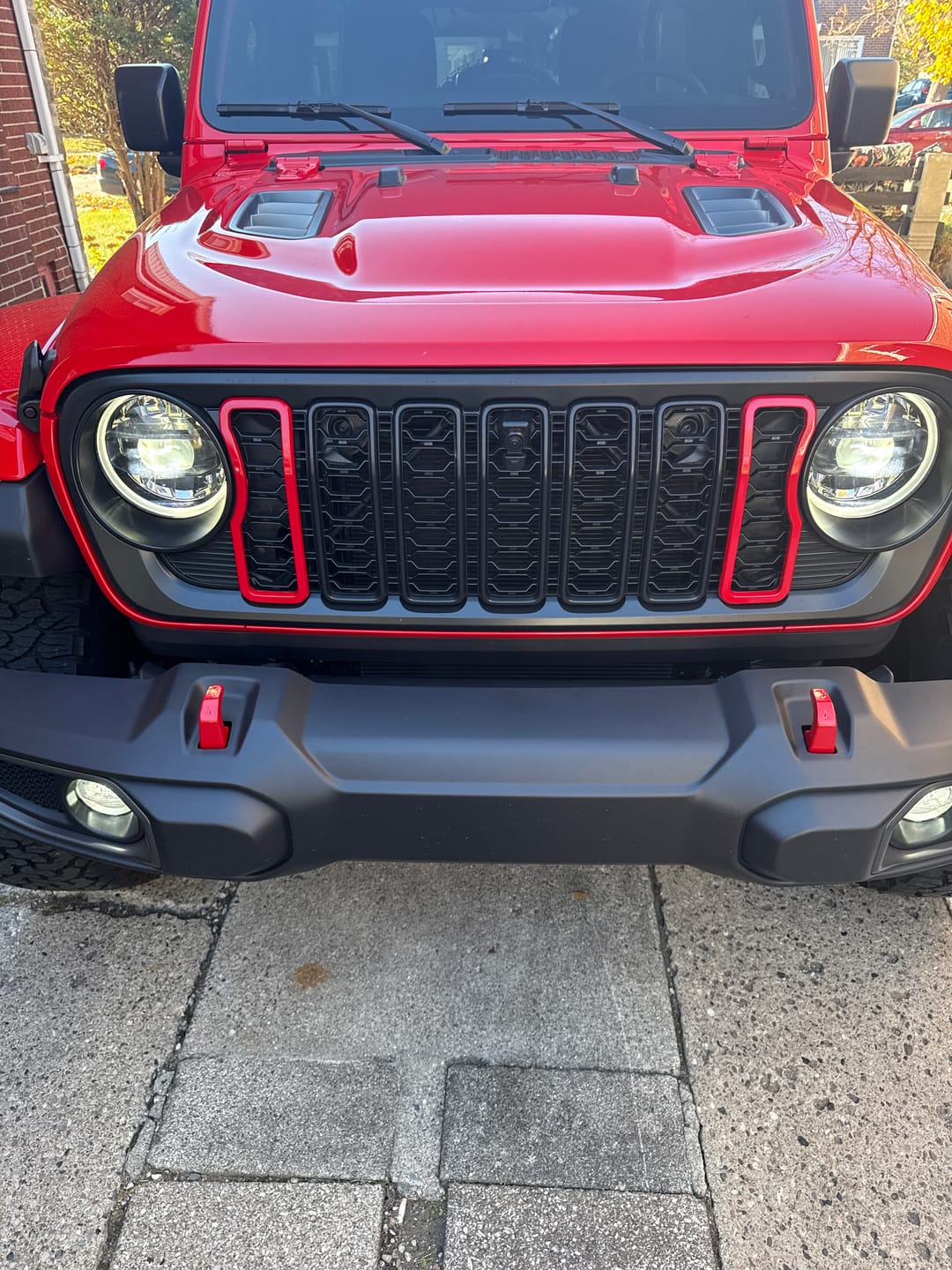 Customer photo review of Snap On Slot Cover for 2024 Grille Wrangler JL JT Grille