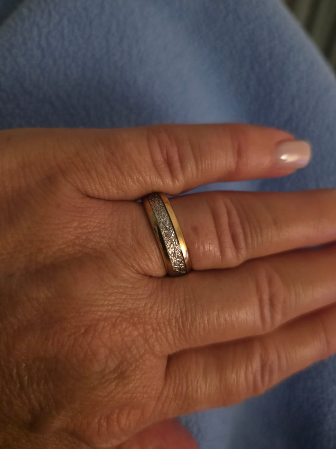 Customer photo review of The Golden Steel 6mm Wonder Ring