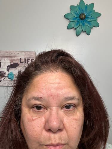 Customer photo review of Instant Dye Shampoo