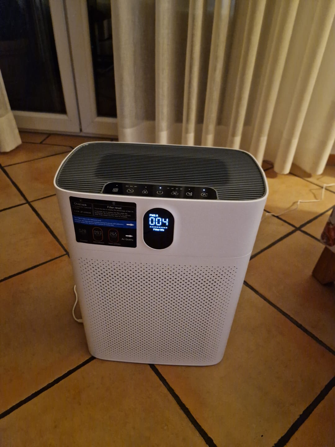 Customer photo review of Smart Luftreiniger V1 Pro – Leistungsstarke HEPA-Filterung mit PM2.5-Sensor, App- und Sprachsteuerung für saubere Raumluft