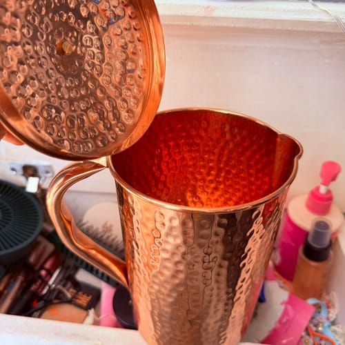Customer photo review of Pure Copper Jug - 2L Hammered Copper Jug - Copper Culture