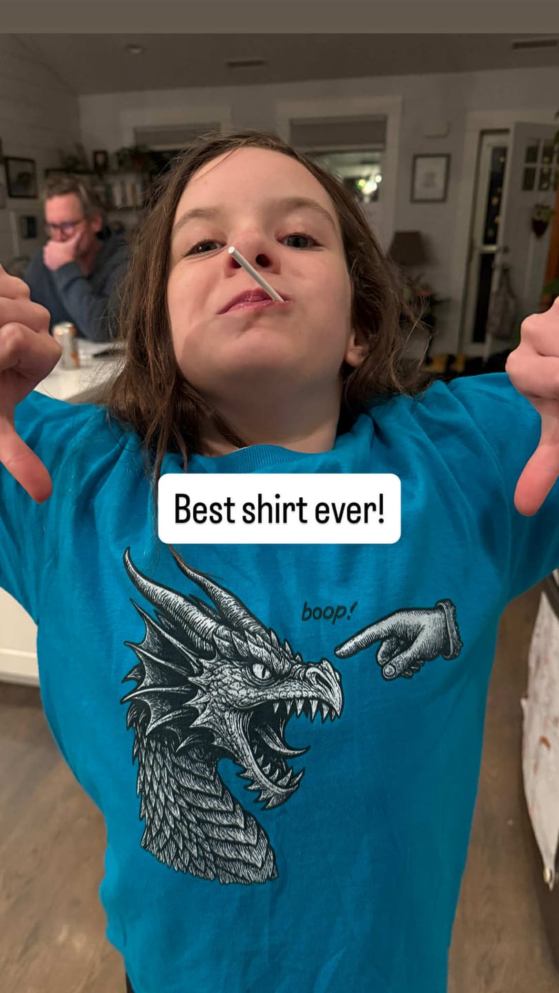 Customer photo review of Boop! Kids' T-Shirt