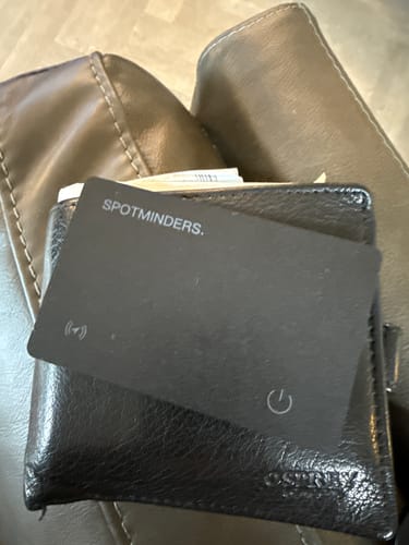 Customer photo review of SPOTMINDERS. Tracking Card