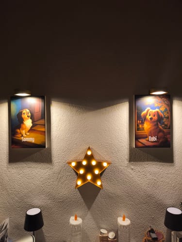 Customer photo review of Dein Haustier als Cartoon - Individuelle Leinwand