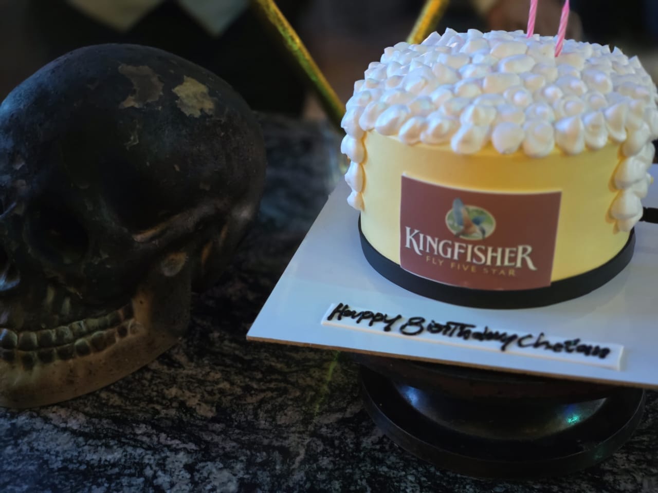 Customer photo review of Beer Custom Cake