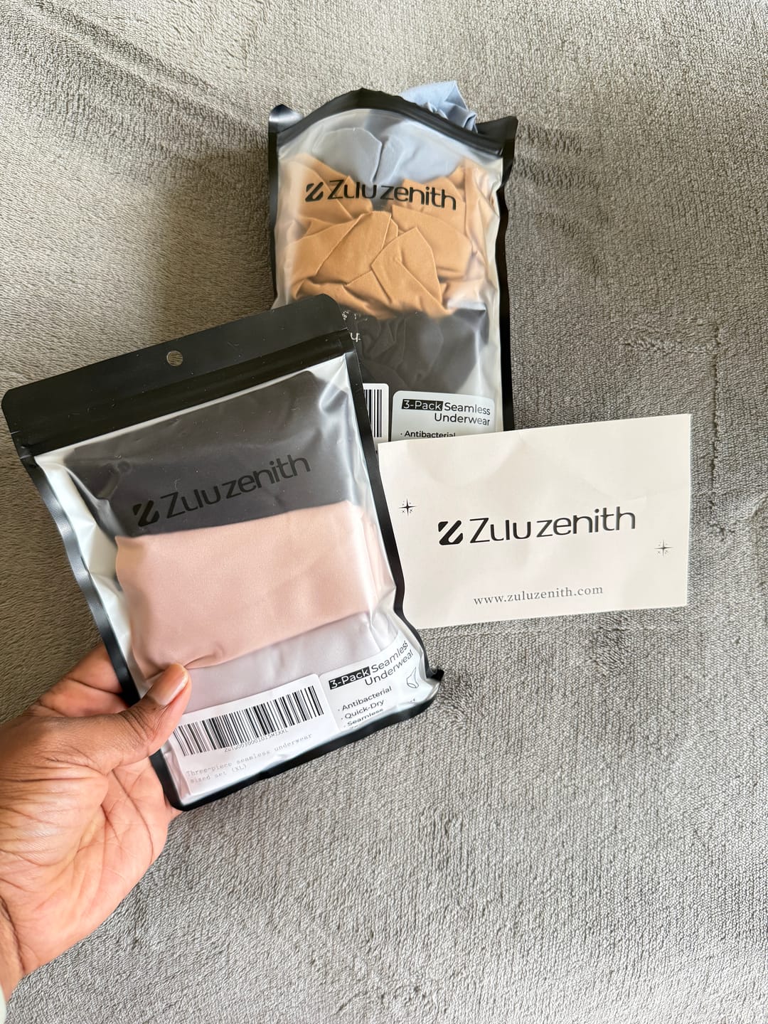 Customer photo review of 3 Pieces Women's Seamless Underwear