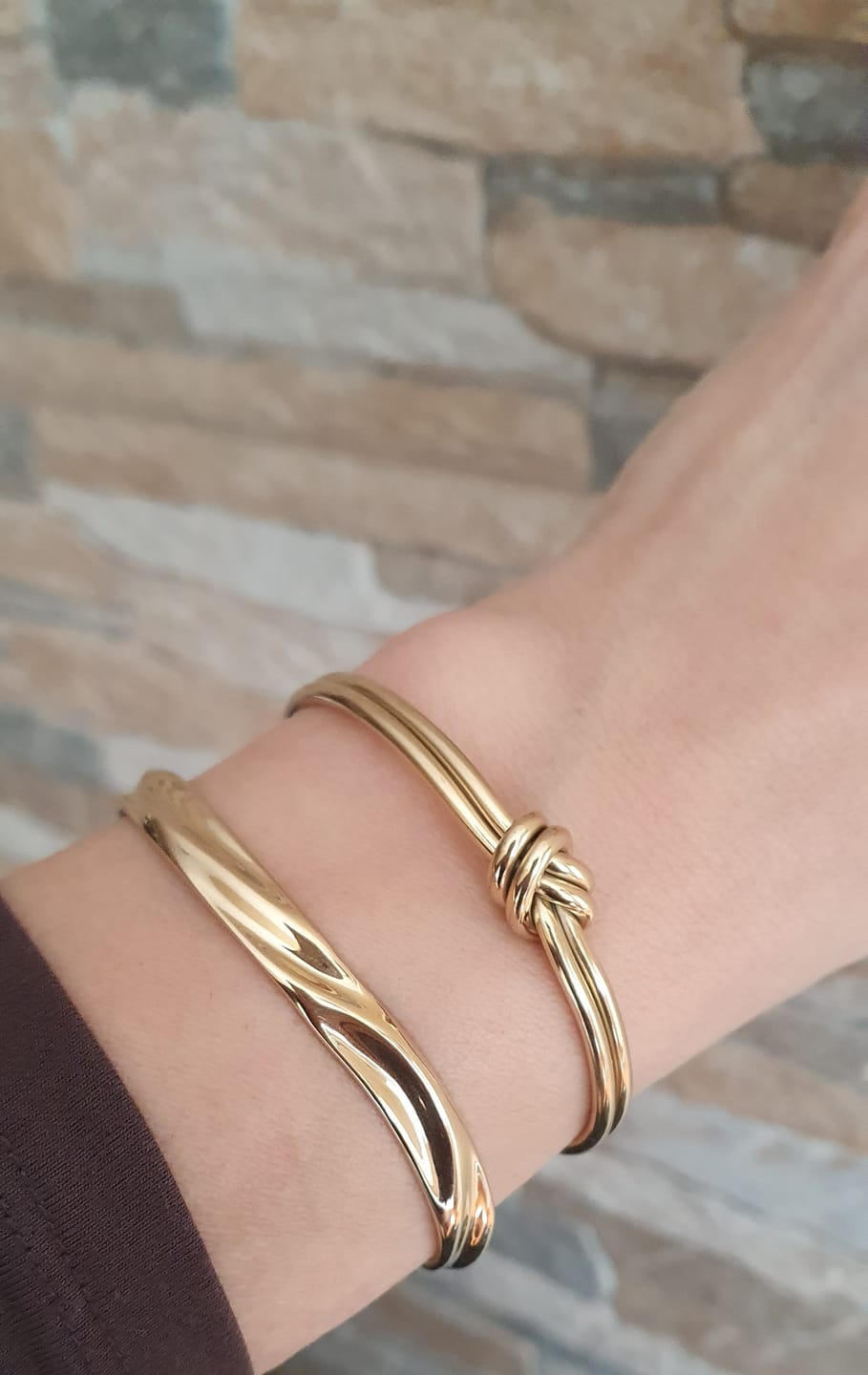 Customer photo review of Knot Bangle